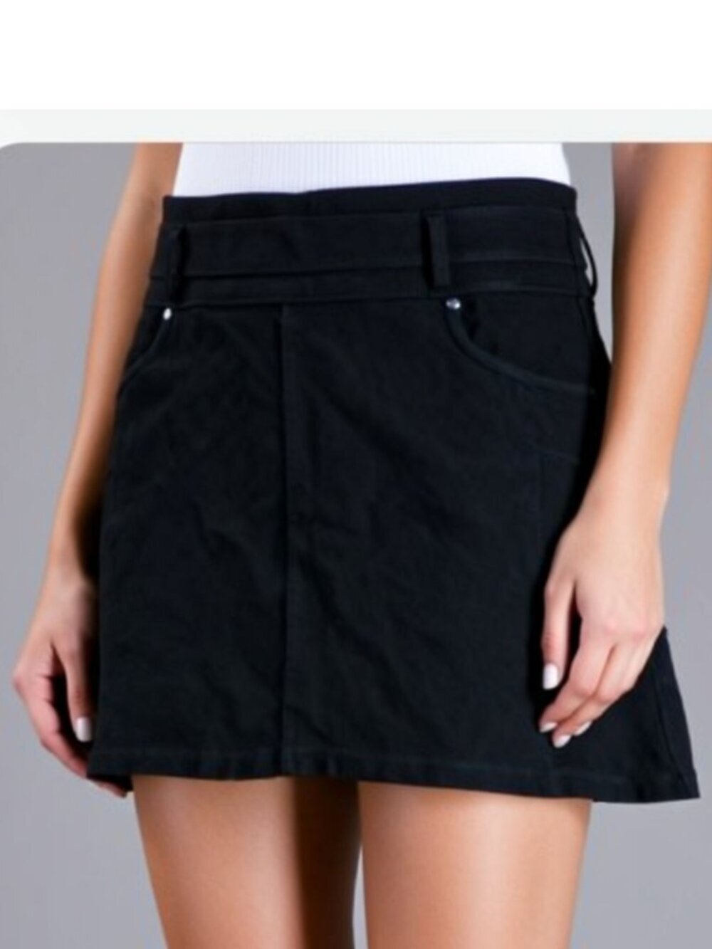Athleta Black Mini Skirt Size M (C21)